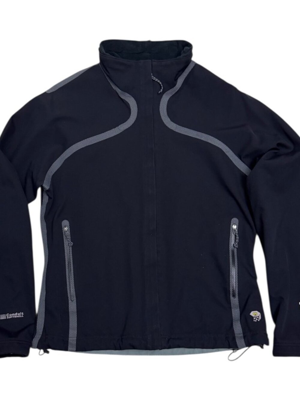 MOUNTAIN HARDWEAR Softshell Black Windbreaker Outdoor Jacket Womens Medium
